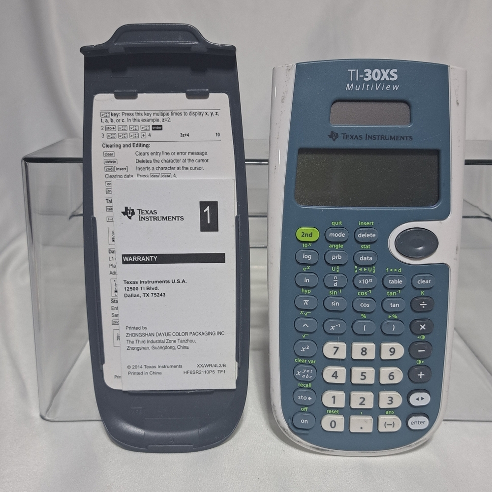 Texas Instruments TI-30XS MultiView Scientific‎ Calculator Tested Working